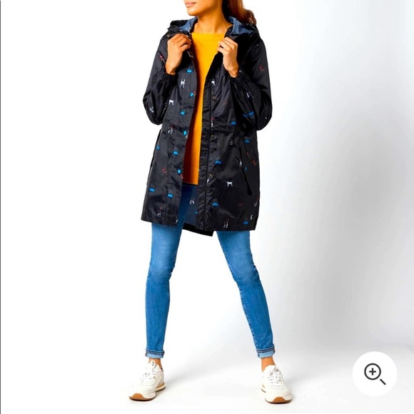 Joules Jackets & Coats Joules Right As Rain Outwit The Weather Rain Coat Jacket W Dog Print